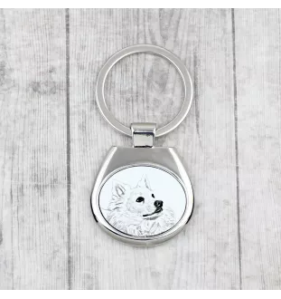 American Eskimo Dog brelok ze zdjęciem psa Art-Dog