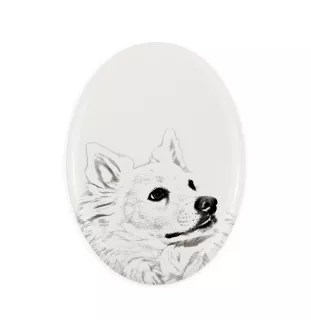 American Eskimo Dog płyta nagrobna ze zdjęciem psa Art-Dog