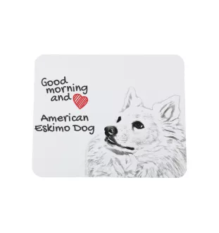 American Eskimo Dog podkładka pod mysz z psem Art-Dog