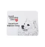 American Eskimo Dog, American Spitz - mouse pad with print, personalized dog-themed mouse pad, unique gadget for an office worker by Art-Dog brand