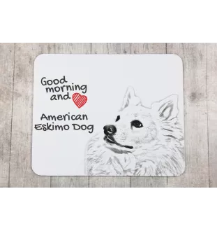 American Eskimo Dog podkładka pod mysz z psem Art-Dog