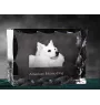 American Eskimo Dog ramka kryształowa z psem Art-Dog