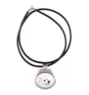 Esquimau américain, American Eskimo Dog, American Spitz - collier avec chien, pendentif personnalisé avec photo, collier unique pour femmes et hommes de la marque Art-Dog