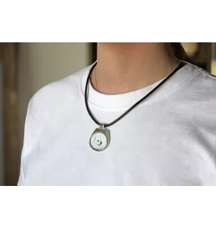 Esquimau américain, American Eskimo Dog, American Spitz - collier avec chien, pendentif personnalisé avec photo, collier unique pour femmes et hommes de la marque Art-Dog