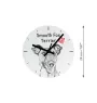 American Eskimo Dog, American Spitz, Eskie - Wanduhr mit Hund, Regal Uhr mit Druck, personalisierte Hausdekoration von Art-Dog.
