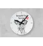 Esquimau américain, American Eskimo Dog, American Spitz - horloge murale avec chien, horloge de table avec impression, décoration personnalisée de la maison de la marque Art-Dog