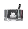 American Eskimo Dog penholder kryształowy z psem Art-Dog