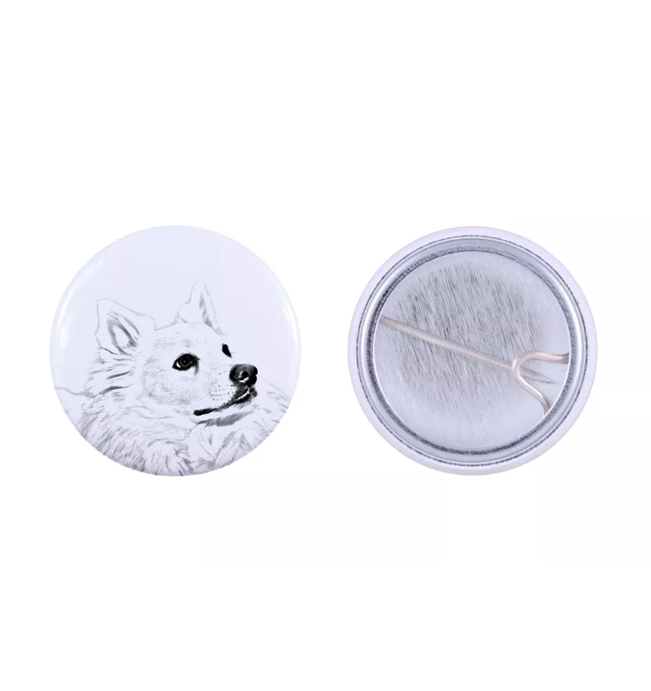 Esquimau américain, American Eskimo Dog, American Spitz - badge avec votre chien, ajoutez votre propre photo, marque Art-Dog