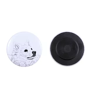 American Eskimo Dog magnes z psem duży Art-Dog