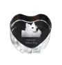 Esquimau américain, American Eskimo Dog, American Spitz - une photo de chien dans un cristal, un cœur en cristal, un cadre photo exceptionnel de la marque Art-Dog