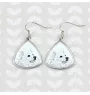 Esquimau américain, American Eskimo Dog, American Spitz - boucles d'oreilles avec chien, boucles d'oreilles pendantes avec photo, bijoux personnalisés avec impression de la marque Art-Dog