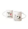 Esquimau américain, American Eskimo Dog, American Spitz - tasse avec chien, une tasse adorable avec une anse en forme de cœur, un cadeau universel de la marque Art-Dog