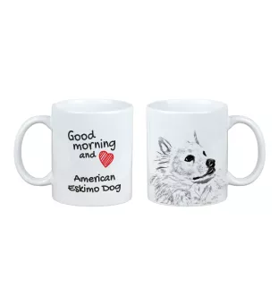 Esquimau américain, American Eskimo Dog, American Spitz - tasse avec chien, tasse avec photo, cadeau personnalisé de la marque Art-Dog