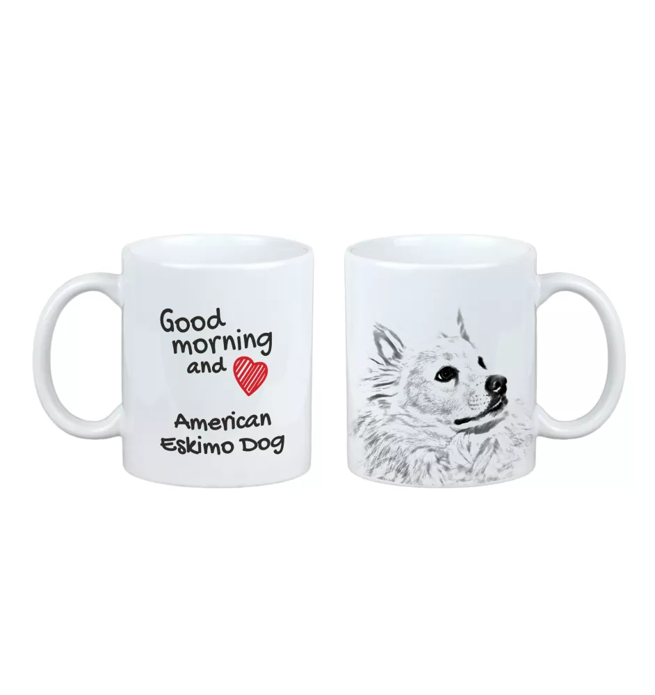 Esquimau américain, American Eskimo Dog, American Spitz - tasse avec chien, tasse avec photo, cadeau personnalisé de la marque Art-Dog