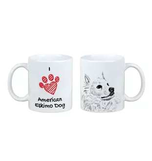 American Eskimo Dog, American Spitz, Eskie - Tasse mit Hund, entzückende Tasse mit Grafik, Geschenk mit Ihrem Foto von der Marke Art-Dog