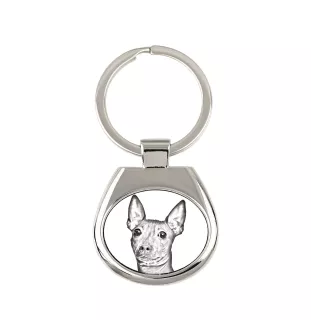 Amerykański terier bezwłosy brelok ze zdjęciem psa Art-Dog