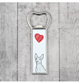 American Hairless Terrier - ouvre-bouteille avec chien, ouvre-bouteille personnalisé pour réfrigérateur, cadeau unique pour homme de la marque Art-Dog