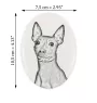 American Hairless Terrier - une plaque commémorative avec une photo de chien, une plaque funéraire avec une impression, une plaque ovale personnalisée de la marque Art-Dog