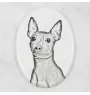 Amerykański terier bezwłosy płyta nagrobna ze zdjęciem psa Art-Dog