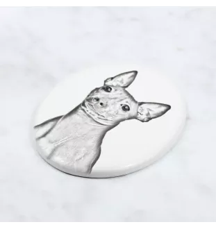 Amerykański terier bezwłosy płyta nagrobna ze zdjęciem psa Art-Dog