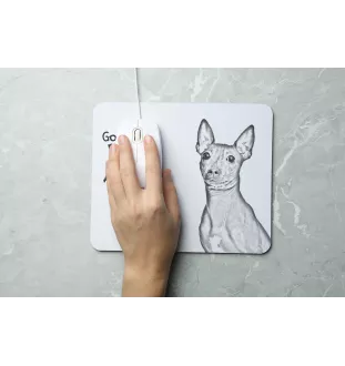 Amerykański terier bezwłosy podkładka pod mysz z psem Art-Dog