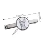 American Hairless Terrier - tie clip with a dog, personalized tie clip, a unique gift for a man from the Art-Dog brand