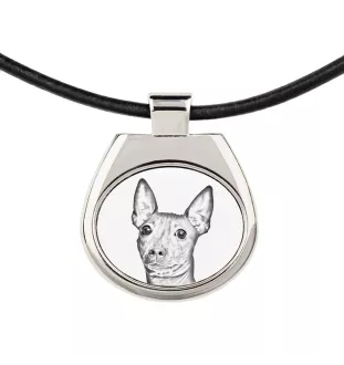 American Hairless Terrier, Amerikanischer Nackthund - Halskette mit Hund, personalisierter Anhänger mit Foto, einzigartige Halskette für Frauen und Männer von der Marke Art-Dog