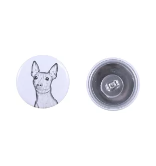 Amerykański terier bezwłosy kolczyki z psem mały Art-Dog