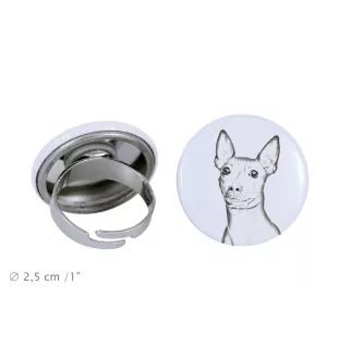 American Hairless Terrier - bijoux pour femmes avec l'image d'un chien, produit fait à la main, possibilité d'ajouter sa propre photo, marque Art-Dog