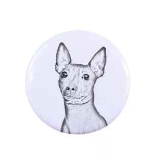 American Hairless Terrier - bijoux pour femmes avec l'image d'un chien, produit fait à la main, possibilité d'ajouter sa propre photo, marque Art-Dog