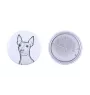 American Hairless Terrier - badge avec votre chien, ajoutez votre propre photo, marque Art-Dog