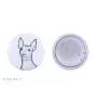 American Hairless Terrier - badge avec votre chien, ajoutez votre propre photo, marque Art-Dog