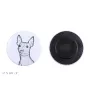 American Hairless Terrier, Amerikanischer Nackthund Magnet mit einem Hundepfotenabdruck, außergewöhnlich leicht, starker Magnet, handgefertigtes Produkt der Marke Art-Dog