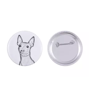 American Hairless Terrier - badge avec votre chien, ajoutez votre propre photo, marque Art-Dog