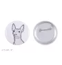 American Hairless Terrier - badge avec votre chien, ajoutez votre propre photo, marque Art-Dog