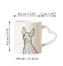 Amerykański terier bezwłosy kubek z psem good morning serce Art-Dog