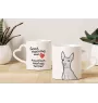 American Hairless Terrier - cup with a dog, adorable cup with a heart-shaped handle, universal gift from the Art-Dog brand