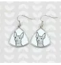 American Hairless Terrier - boucles d'oreilles avec chien, boucles d'oreilles pendantes avec photo, bijoux personnalisés avec impression de la marque Art-Dog