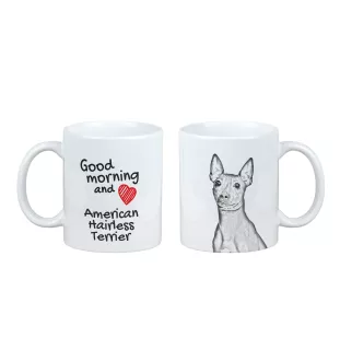 American Hairless Terrier - tasse avec chien, tasse avec photo, cadeau personnalisé de la marque Art-Dog