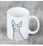 American Hairless Terrier - cup with a dog, cup with a photo, personalized gift from the Art-Dog brand