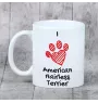 American Hairless Terrier - cup with a dog, cute cup with graphics, a gift with your photo from the Art-Dog brand