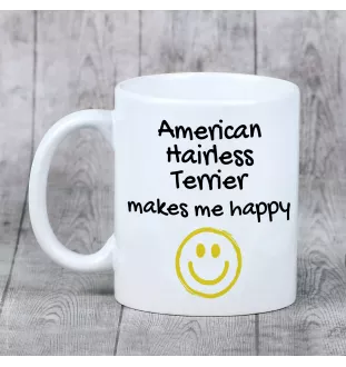 American Hairless Terrier - tasse avec chien, une tasse joyeuse pour les amoureux des chiens, un cadeau personnalisé de la marque Art-Dog