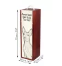 American Hairless Terrier - wine box with a dog, alcohol box with graphics, personalized gift box from the Art-Dog brand