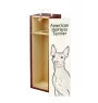 American Hairless Terrier - boîte à vin avec chien, boîte à alcool avec graphisme, boîte cadeau personnalisée de la marque Art-Dog