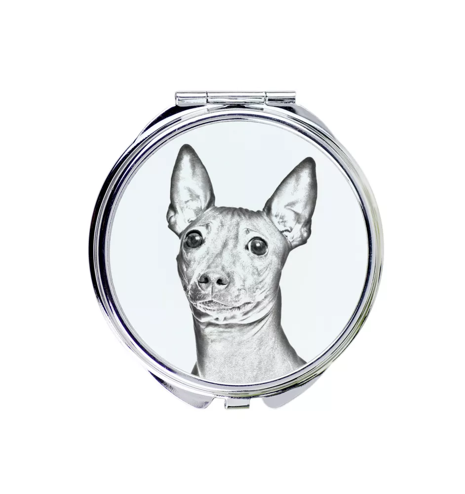 Amerykański terier bezwłosy lusterko ze zdjęciem psa Art-Dog