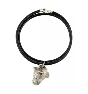 Amerykański Staffordshire terrier naszyjnik posrebrzany Art-Dog