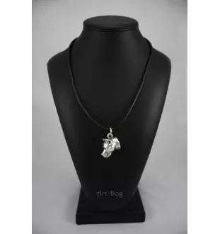 American Staffordshire Terrier, Amstaff, Am staff, Staff - collier avec un chien, pendentif en plaqué argent pour les fans de chiens, bijoux uniques de la marque Art-Dog