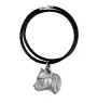 American Staffordshire Terrier, Amstaff II - Halskette mit Hund, versilberter Anhänger für Hundefans, einzigartiger Schmuck der Marke Art-Dog