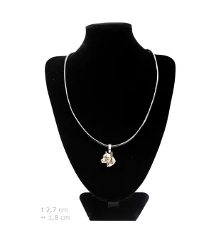 American Staffordshire Terrier, Amstaff, Am staff, Staff I - Collier pour chien, pendentif plaqué argent pour l'amoureux des chiens, bijoux subtils par Art-Dog