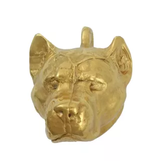 American Staffordshire Terrier, Amstaff - Dog necklace in gift box, gold-plated pendant for dog fan, striking jewellery by Art-Dog